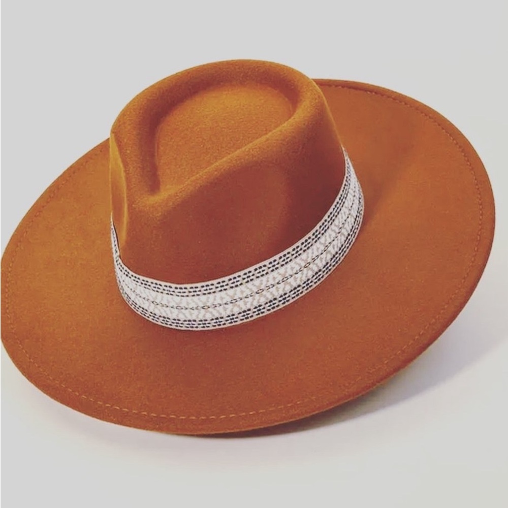Brown fedora hat